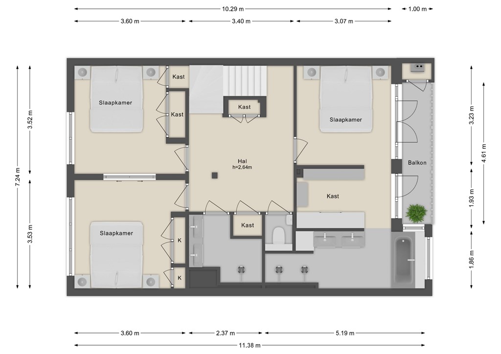 mediumsize floorplan